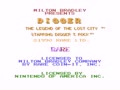 Digger - The Legend of the Lost City (USA) - Screen 1