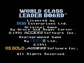 World Class Leader Board (Euro, Bra) - Screen 5