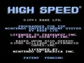 High Speed (USA) - Screen 1