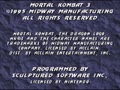 Mortal Kombat 3 (Euro, Prototype) - Screen 1