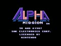 Alpha Mission (Euro) - Screen 1