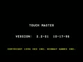 Touchmaster (v2.2-01 Standard) - Screen 1