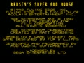Krusty's Super Fun House (Euro, USA) - Screen 1