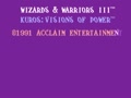 Wizards & Warriors III - Kuros... Visions of Power (USA) - Screen 1