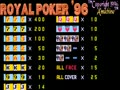 Royal Poker '96 (set 2) - Screen 1