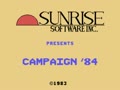Campaign '84 - Screen 1