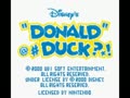 Disney's "Donald" @#Duck?*! (USA) - Screen 1