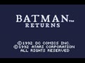 Batman Returns (Euro, USA) - Screen 1
