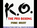 K.O. - The Pro Boxing (Jpn) - Screen 2