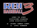 R.B.I. Baseball 3 (USA) - Screen 1