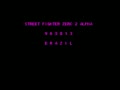 Street Fighter Zero 2 Alpha (Brazil 960813) - Screen 1
