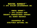 Mortal Kombat (Euro, Prototype) - Screen 1