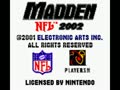 Madden NFL 2002 (USA) - Screen 1