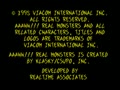 AAAHH!!! Real Monsters (Euro) - Screen 1