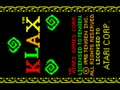 Klax (Euro, USA) - Screen 1