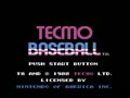 Tecmo Baseball (USA) - Screen 1