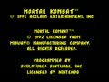 Mortal Kombat (Euro) - Screen 1