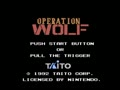 Operation Wolf - Take no Prisoners (Euro) - Screen 1