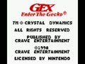 Gex - Enter the Gecko (Euro, USA) - Screen 1