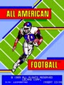 All American Football (rev D, 2 Players) - Screen 1