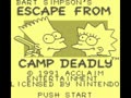 Bart Simpson's Escape from Camp Deadly (Euro, USA) - Screen 2