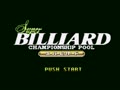 Super Billiard - Championship Pool (Jpn) - Screen 2