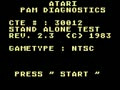 Atari PAM Diagnostics (Rev 2.3) - Screen 1