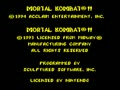 Mortal Kombat II (USA, Rev. A) - Screen 1