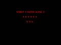 Street Fighter Alpha 3 (USA 980904) - Screen 1