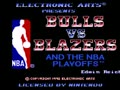 Bulls vs Blazers and the NBA Playoffs (Euro, Rev. A) - Screen 2