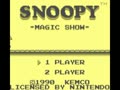 Snoopy - Magic Show (Euro, USA)