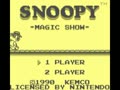 Snoopy - Magic Show (Euro, USA) - Screen 5