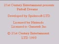 Pinball Dreams (USA) - Screen 1