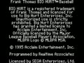 Frank Thomas Big Hurt Baseball (USA) - Screen 1