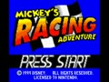 Mickey's Racing Adventure (Euro, USA) - Screen 2