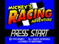 Mickey's Racing Adventure (Euro, USA)