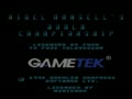 Nigel Mansell's World Championship Racing (USA) - Screen 1