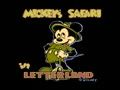 Mickey's Safari in Letterland (USA) - Screen 1