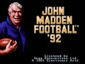 John Madden Football '92 (Euro, USA) - Screen 2