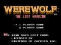 Werewolf - The Last Warrior (USA) - Screen 1