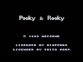 Pocky & Rocky (Euro, Sample) - Screen 1