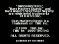 Bass Masters Classic (Euro, USA) - Screen 1