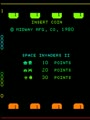 Space Invaders II (Midway, cocktail) - Screen 3