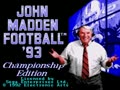John Madden Football '93 - Championship Edition (USA) - Screen 2