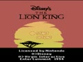 Disney's The Lion King (Euro)