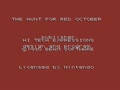 The Hunt For Red October (Euro) - Screen 1