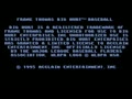 Frank Thomas Big Hurt Baseball (Jpn) - Screen 1