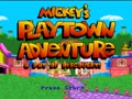 Mickey's Playtown Adventure - A Day of Discovery! (USA, Prototype)