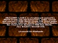 Dragon's Lair (Euro, Prototype) - Screen 1