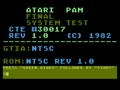 Atari PAM Final System Test (Rev 1.0) - Screen 1